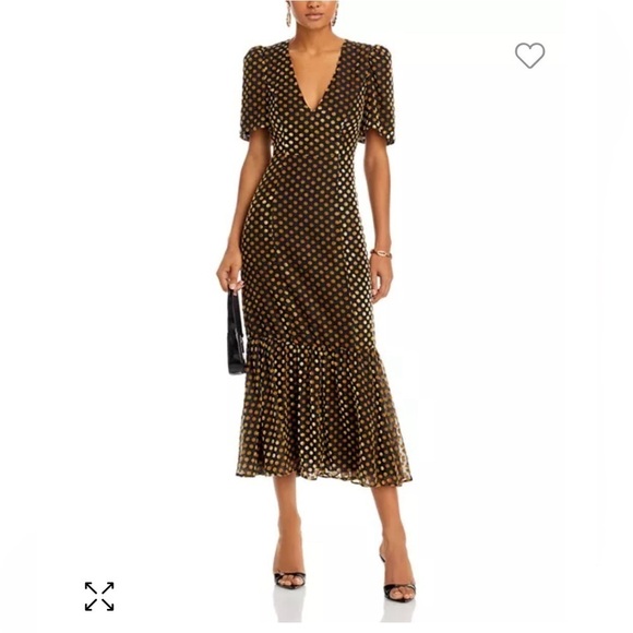 RHODE
Anton Puff Sleeve Midi Dress size 14 - Picture 1 of 13